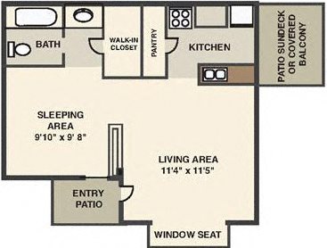 The Forest Apartment Studio Floorplan The Forest Apartment Studio Floorplan